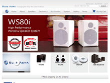 Tablet Screenshot of blueaura-audio.com